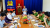 Ban Pháp chế Hội đồng nhân dân tỉnh làm việc với Công an huyện Hướng Hóa.