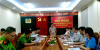 Đoàn giám sát của Ban Pháp chế - Hội đồng nhân dân tỉnh làm việc với Công an huyện Gio Linh.