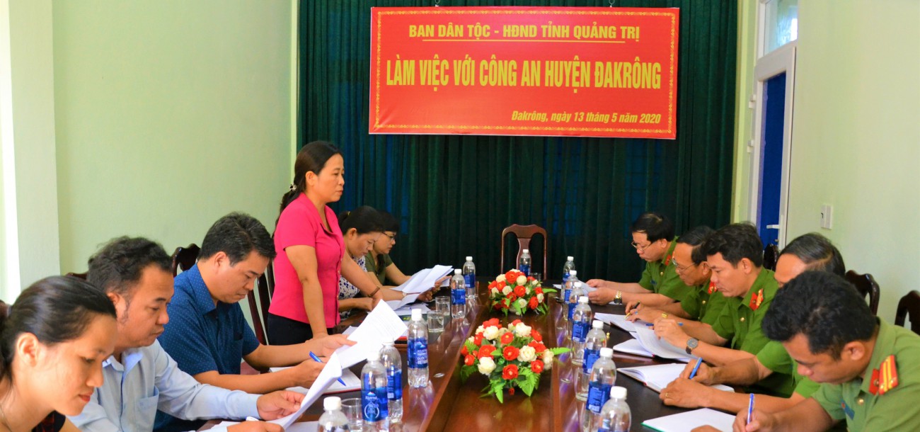 Ban Dân tộc - HĐND tỉnh khảo sát tình hình tội phạm và tệ nạn ma túy trên địa bàn miền núi Quảng Trị