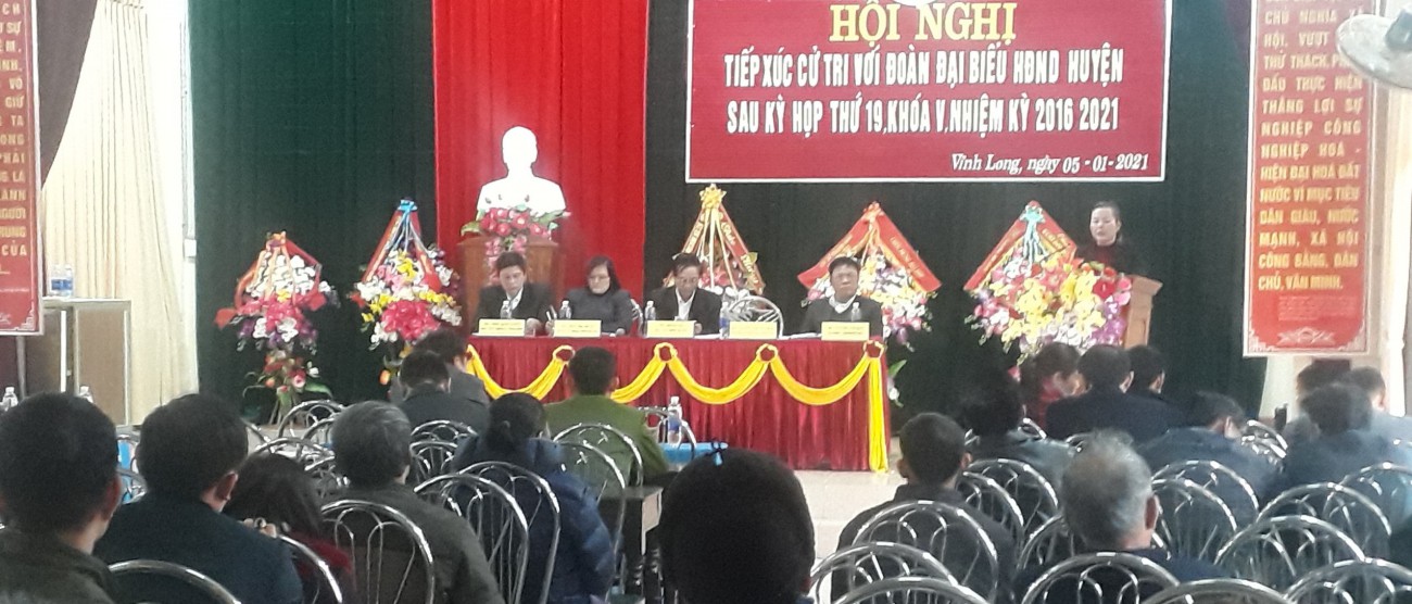Đại biểu HĐND huyện Vĩnh Linh tiếp xúc cử tri sau kỳ họp thứ 19