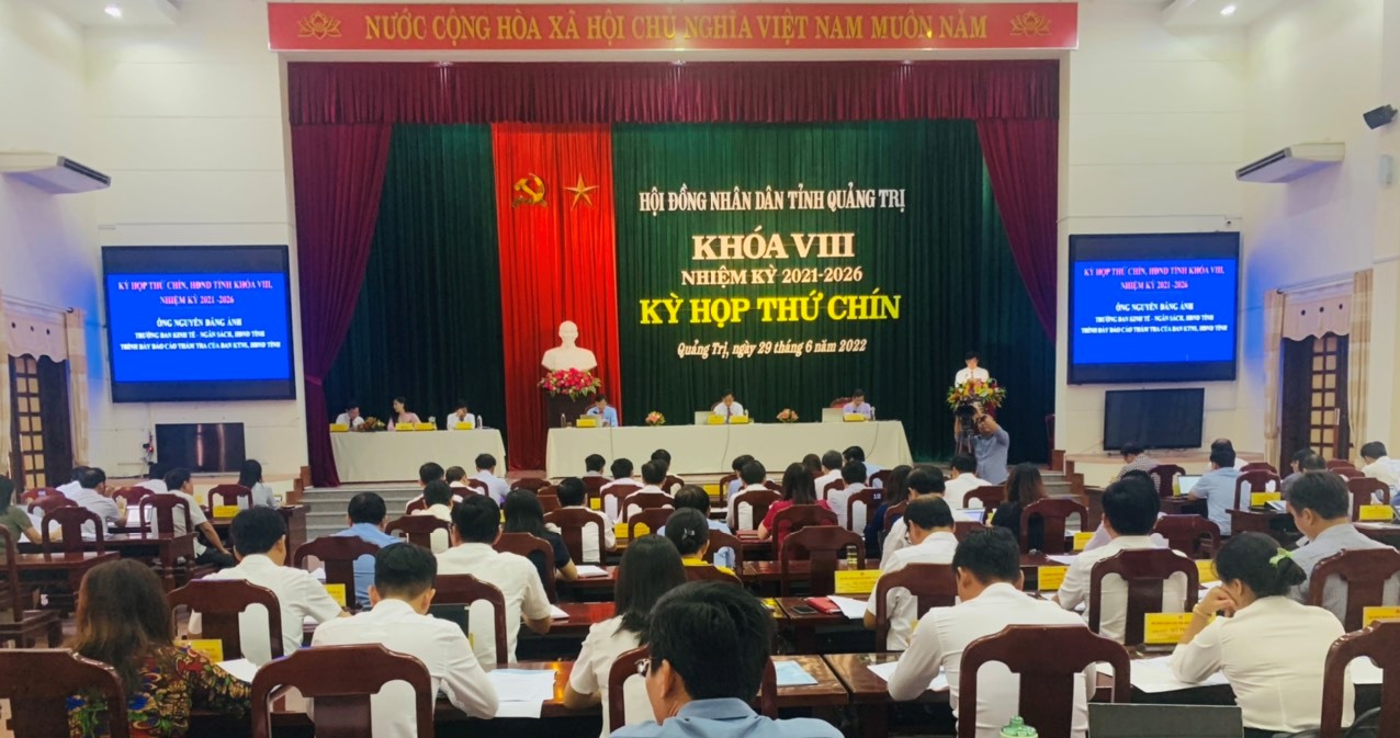 Quảng Trị tổ chức kỳ họp thứ Chín, HĐND tỉnh khóa VIII